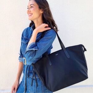 Botkier Bond Elegant Nylon Black Tote Bag